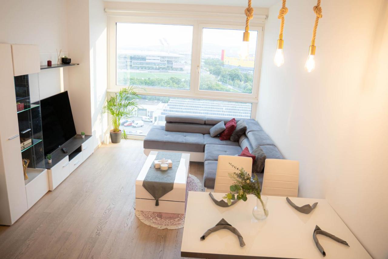 Ferienwohnung Restify10 - Skyline View - Fitness - Garge - Modern Wien Exterior foto